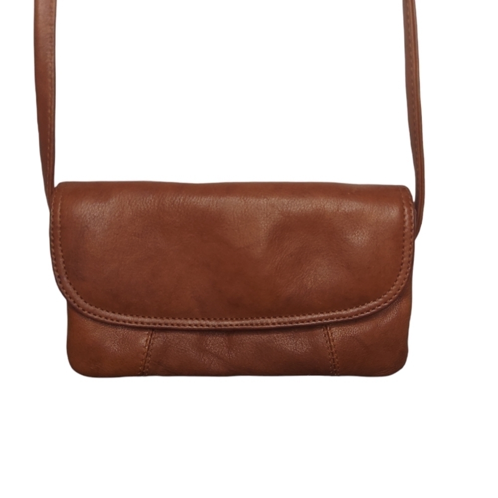 Paul and Taylor crossbody‎ brown 100% leather